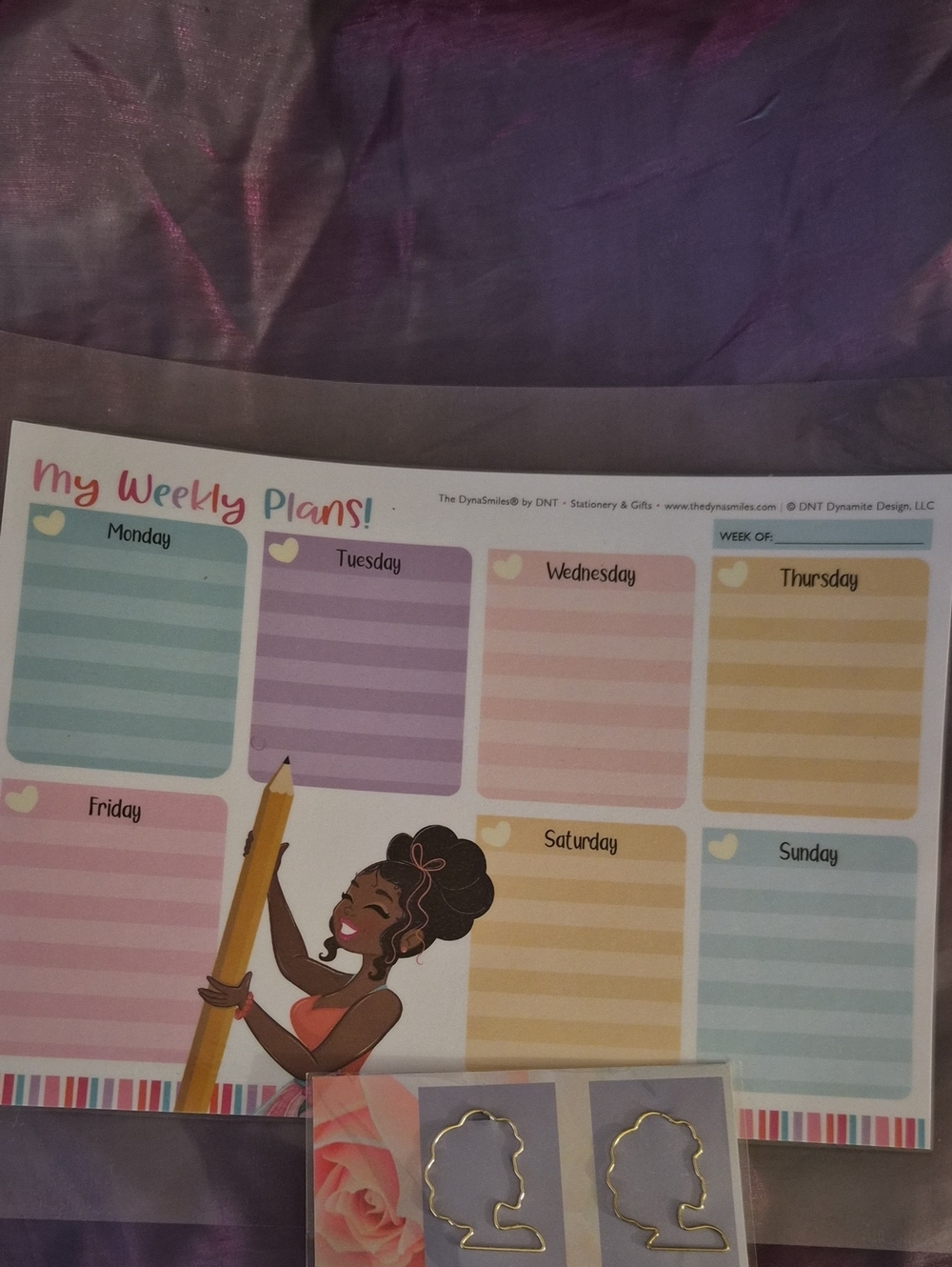 My Weekly Plans Pastel Desk Pad by